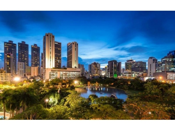 Piastrelle ceramica effetto marmo al  Marriott Marquis Hotel, Bangkok