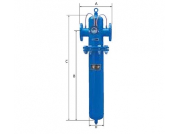 Filtri dell' aria compressa flangiati, Grado di filtrazione XF7