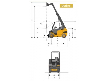 Carrello elevatore telescopico / Sollevatore, FK-F3T