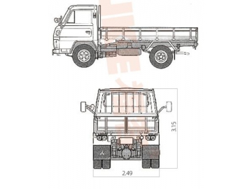 Furgone ribaltabile, FK6-80T