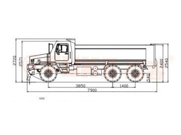 Autocarro con cassone ribaltabile sotterraneo, FK8-25T