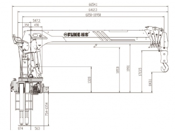 Gru montata su camion, FK-150E