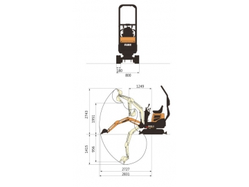 Mini Escavatore, FK08-9