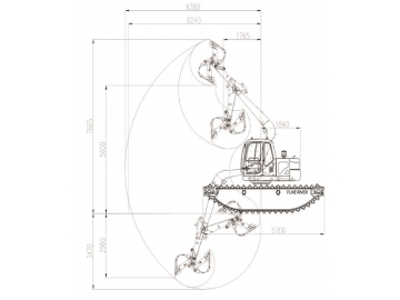 Escavatore anfibio, FK80-9C