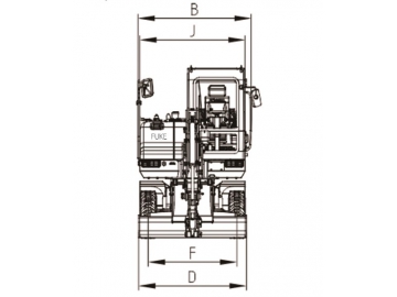 Escavatore gommato, FK35-9L