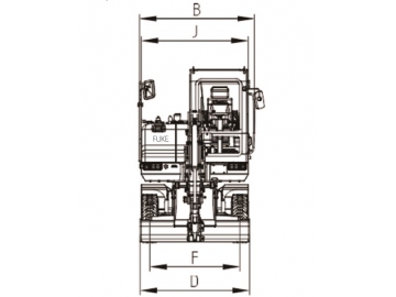 Escavatore gommato, FK70-9L