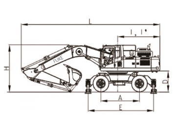 Escavatori gommato, FK320-9L