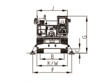 Escavatori gommato, FK320-9L