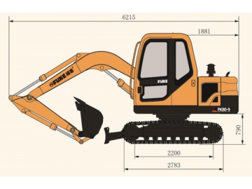 Escavatore cingolato, FK80-9