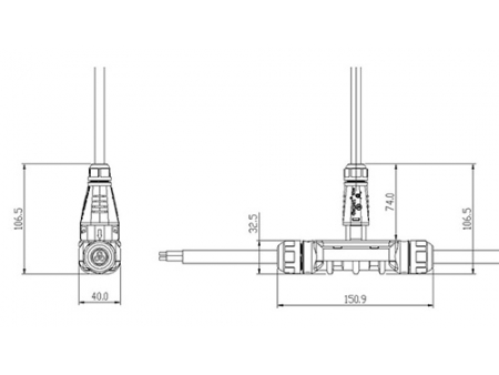 Connettori Fotovoltaici Circolari BC05  (per Micro Inverter)