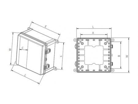 Cassette elettriche in plastica PC/ABS