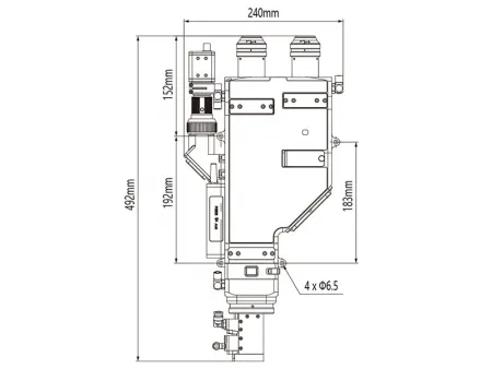 Testa di saldatura laser ibrida a doppia lunghezza d'onda da 8kW