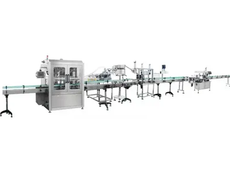 Linea di riempimento di vino e liquori
