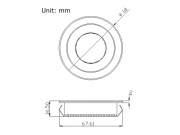 LUNA Downlight 3x1W / Kit LED Puck