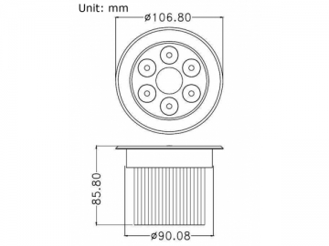 LED Downlight Non Riparabile 7x3w