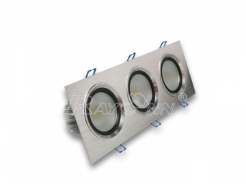 LED Downlight Quadrato Riparabile 6Wx3