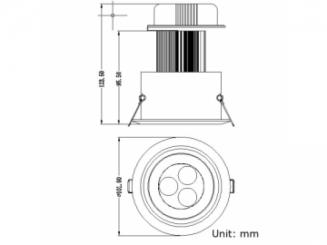 LED Downlight 3x3W