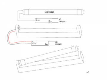 Tubo a LED T8 18W, 1.2m