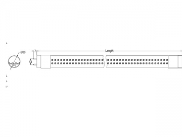 Tubo a LED T8 23W, 1.5m