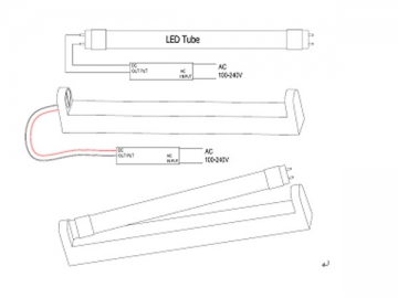 Tubo a LED T8 23W, 1.5m