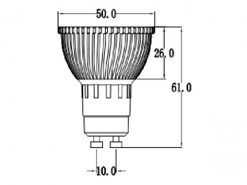 Faretto LED GU10/ E27 3x1W