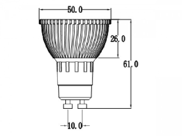 Faretto LED MR16 4x1W