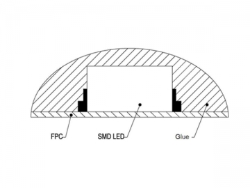 Striscia Flessibile a LED con 30 LED Per Metro SMD 3528