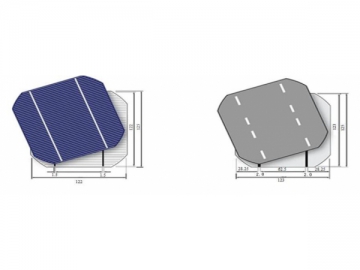 Cella fotovoltaica monocristallina 150W