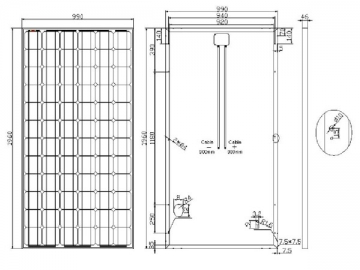 Pannello solare monocristallino bianco 36V 290W/295W/300W/305W/310W certificato TU