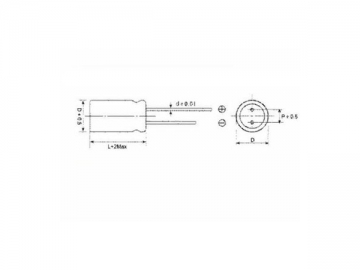 Capacitore elettrolitico YZPST E2