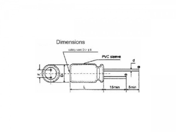 Capacitore elettrolitico YZPST E1