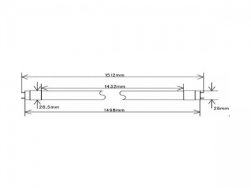 Tubo LED T8 22W