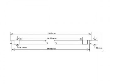 Tubo LED T8 30W