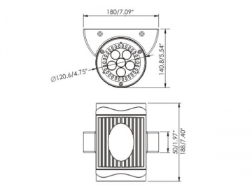 Lampada a muro LED WL-030-AW 30W