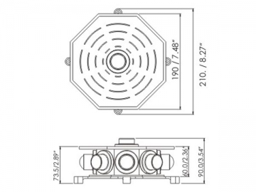 Lampada a muro LED WL-030-D2-0IRGB 27W