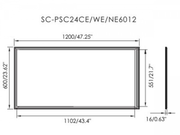 Pannello LED 3060/3012/6012