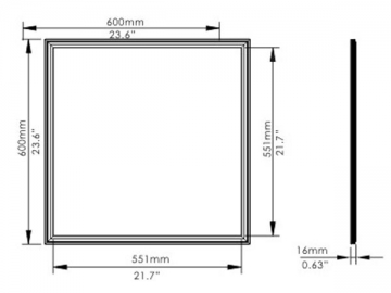 Pannello LED 2020/3030/595595/6060