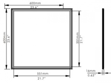 Pannello LED a luminosità regolabile