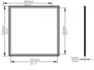 Pannello LED a luminosità regolabile