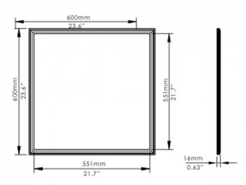 Pannello LED regolabile e temperatura di colore