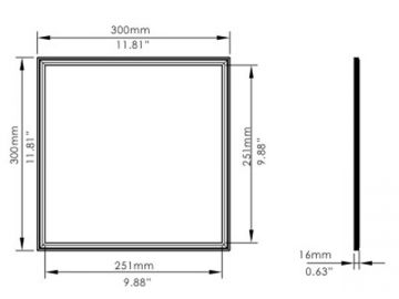 Pannello LED regolabile e temperatura di colore