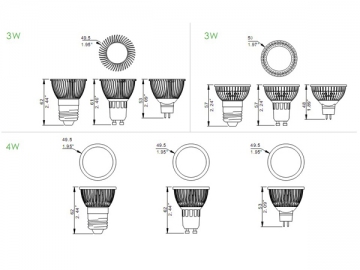 Faretto LED D-Spot 3W 4W