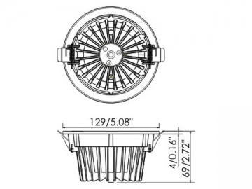 Luce LED a incasso 8W-35W