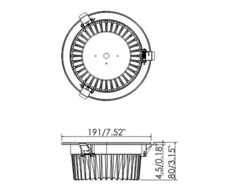 Luce LED a incasso 8W-35W