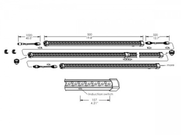 Luce LED per armadietto ARK Sery con sensori