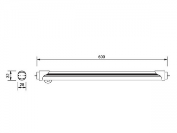 Tubo LED con sensore