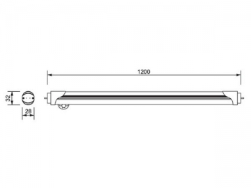 Tubo LED con sensore