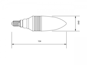 Luce LED a candela con rivestimento ghiaccio E14