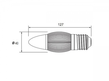 Luce LED a candela E27