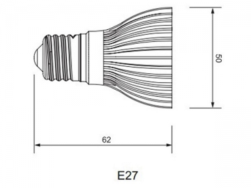 Faretto LED a incasso PAR16 E27